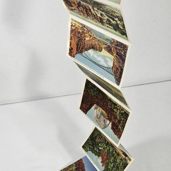 Vintage Utahs National Parks Art Folder Postcard Accordion Fold Out - Picture 6 of 9